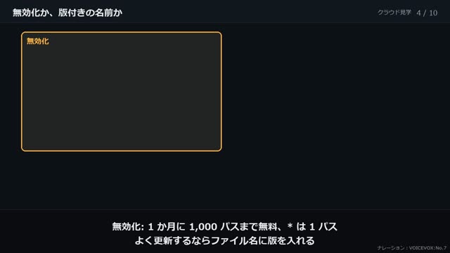 CloudFront と Global Accelerator の動画のワンシーン