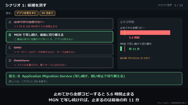 練習: 移行の要件から選ぶ の動画のワンシーン